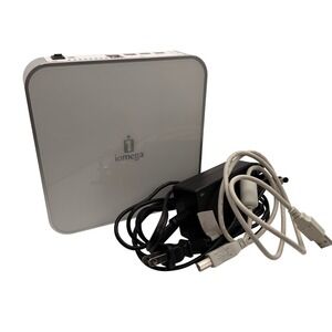 Iomega Electronics MMHDCB External Hard Drive Silver White Hub Home Office Hub